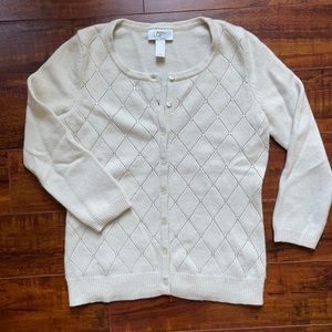 Diamond Embellished 3/4 sleeve Cardigan